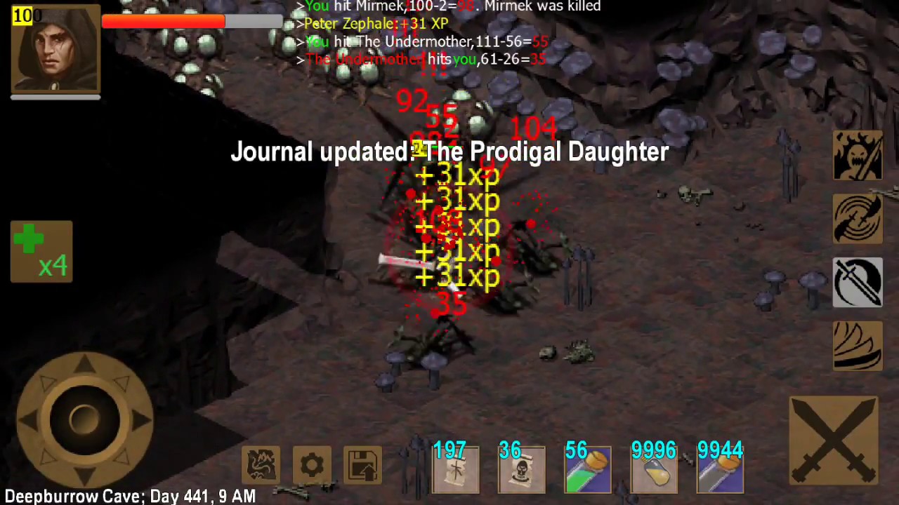 exiled kingdoms kill under mother 100LV warrior