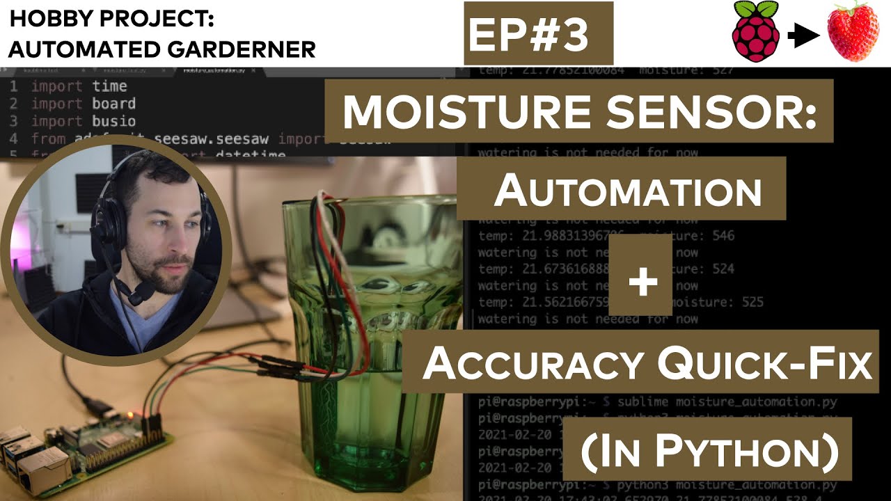 Moisture Sensor Automation and Accuracy Quick-Fix (Raspberry Pi autogardener project ep#3)