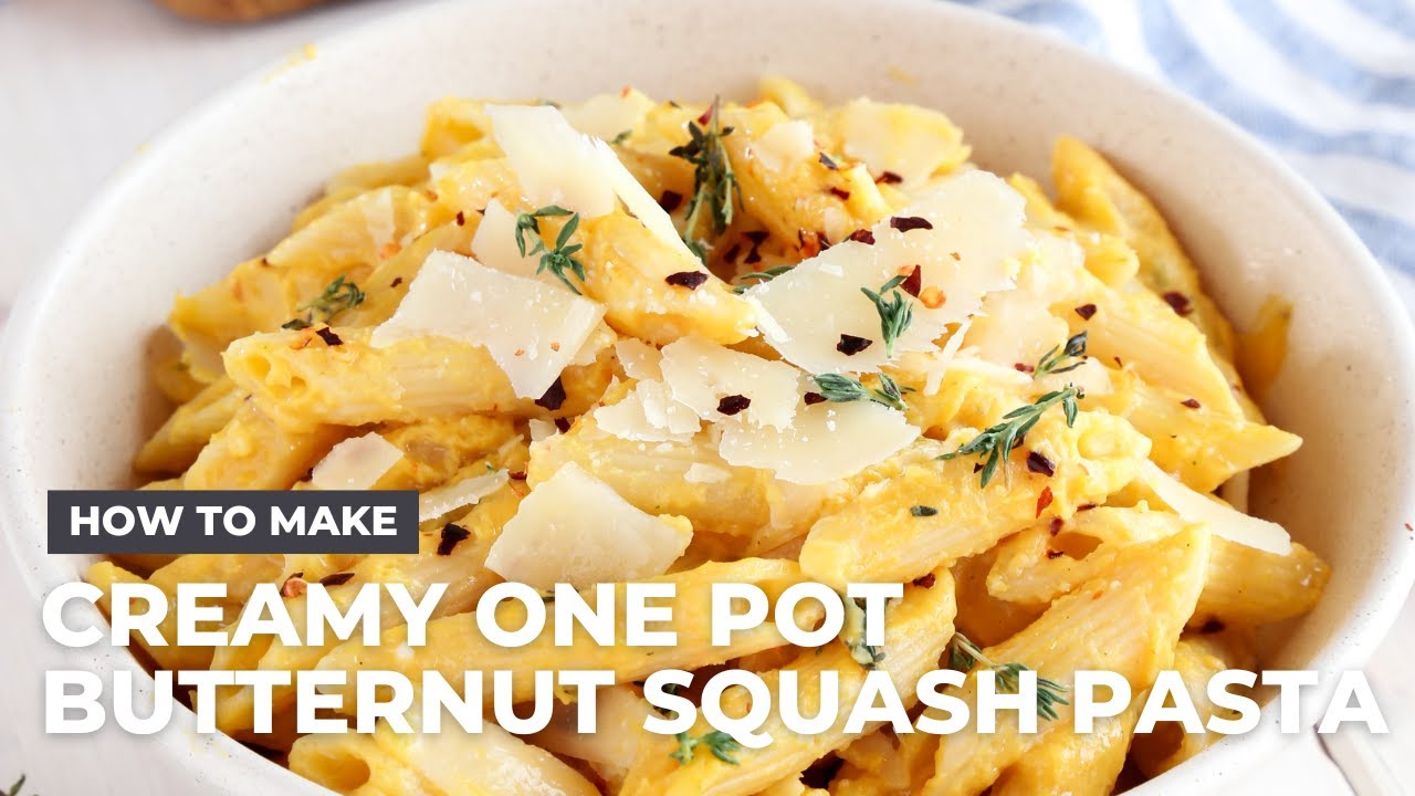 How to Make Creamy One Pot Butternut Squash Pasta