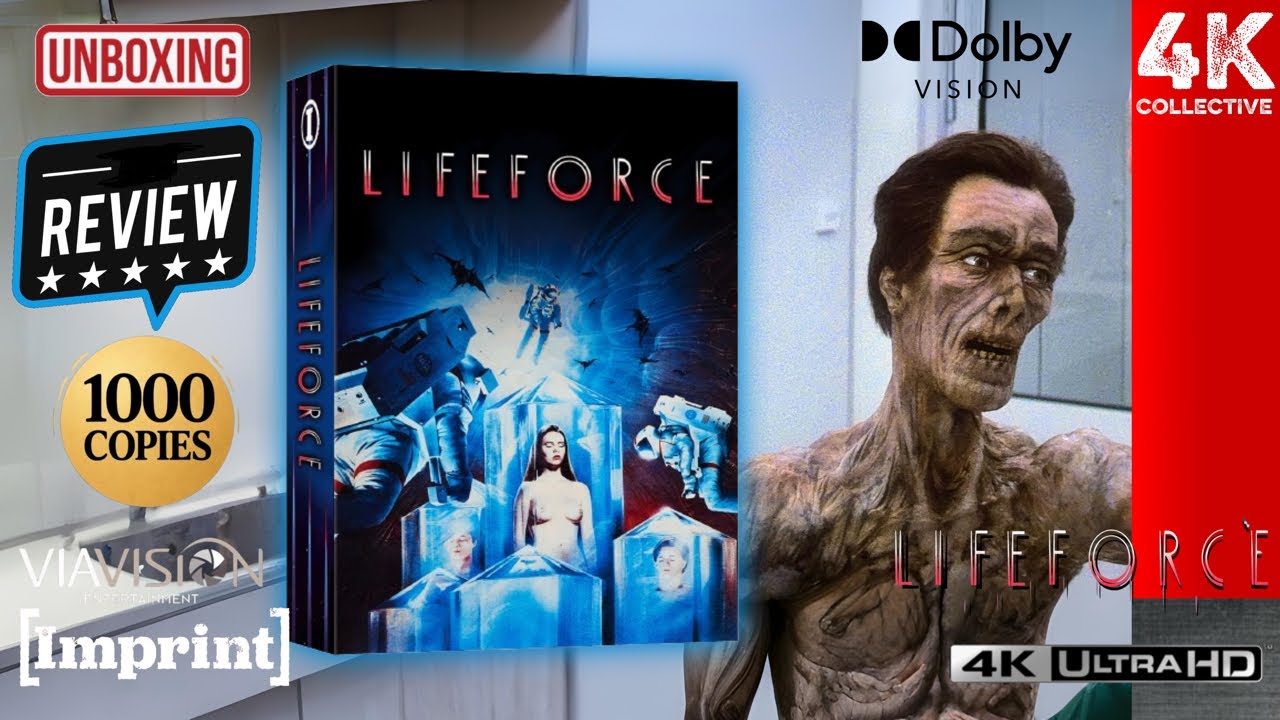 Tobe Hooper’s Lifeforce 4k UltraHD Blu-ray imprint films Limited Edition 1000 copies Video Review