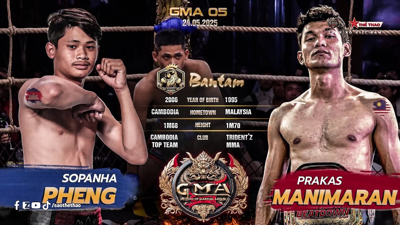 🥊 SOPANHA PHENG (Cambodia) vs. PRAKAS MANNIARAN (Malaysia)｜ MMA Pro