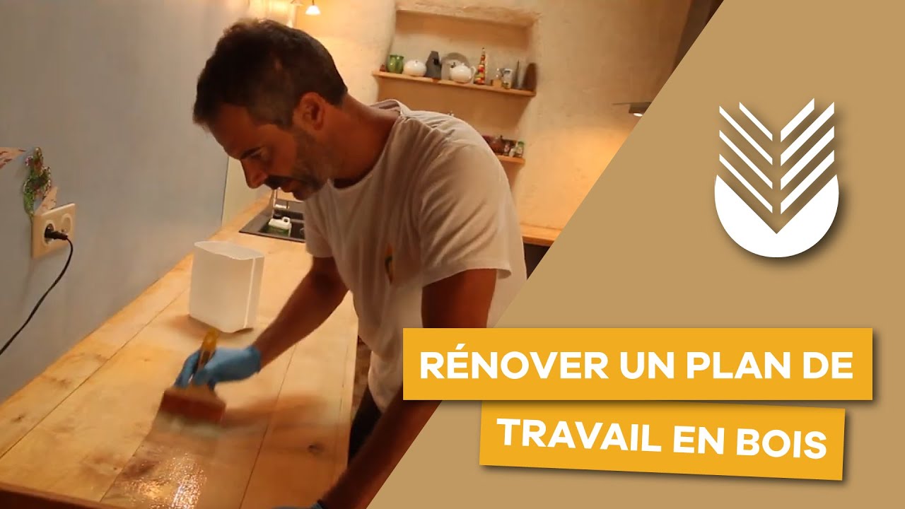 R&eacute;nover un plan de travail en bois - BIOSFAIRE