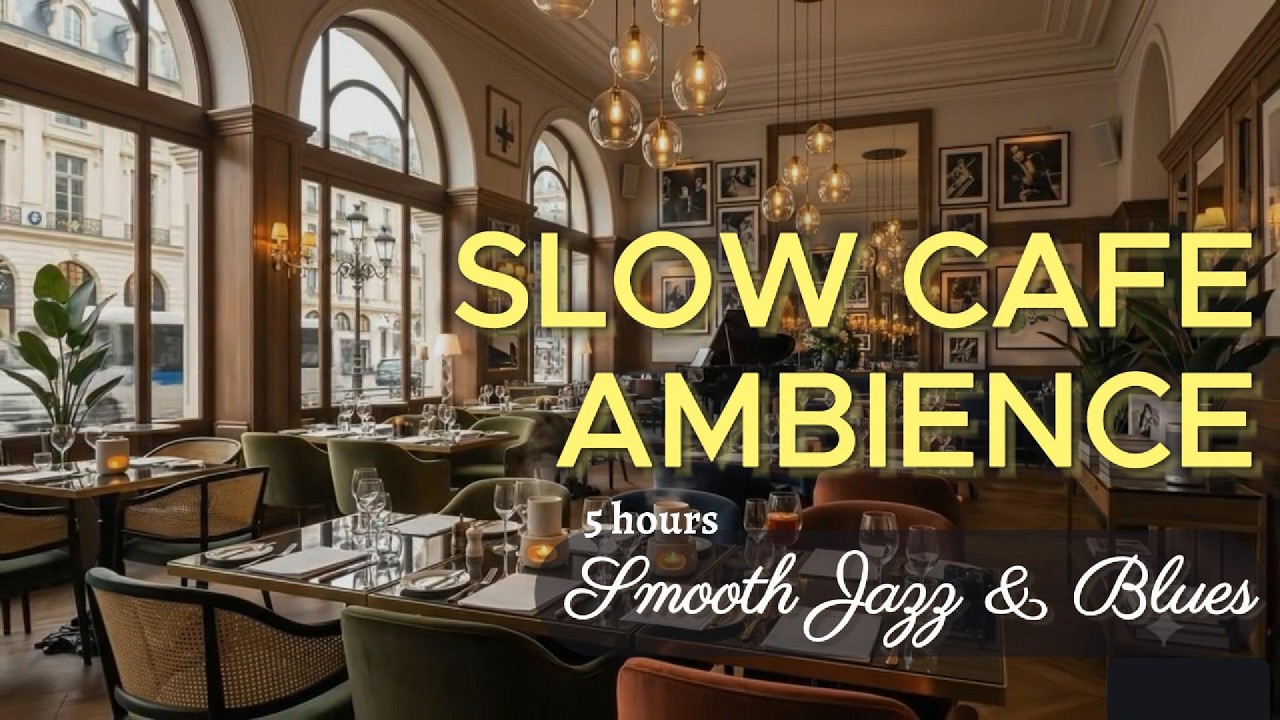 Relaxing Jazz Blues Caf&eacute; Music ☕ Cozy Coffee Shop Ambience (5 Hours)
