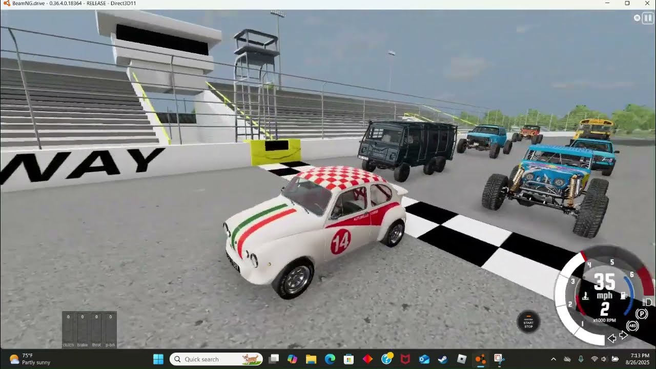 Being Chased by Beam AI-BeamNG Drive