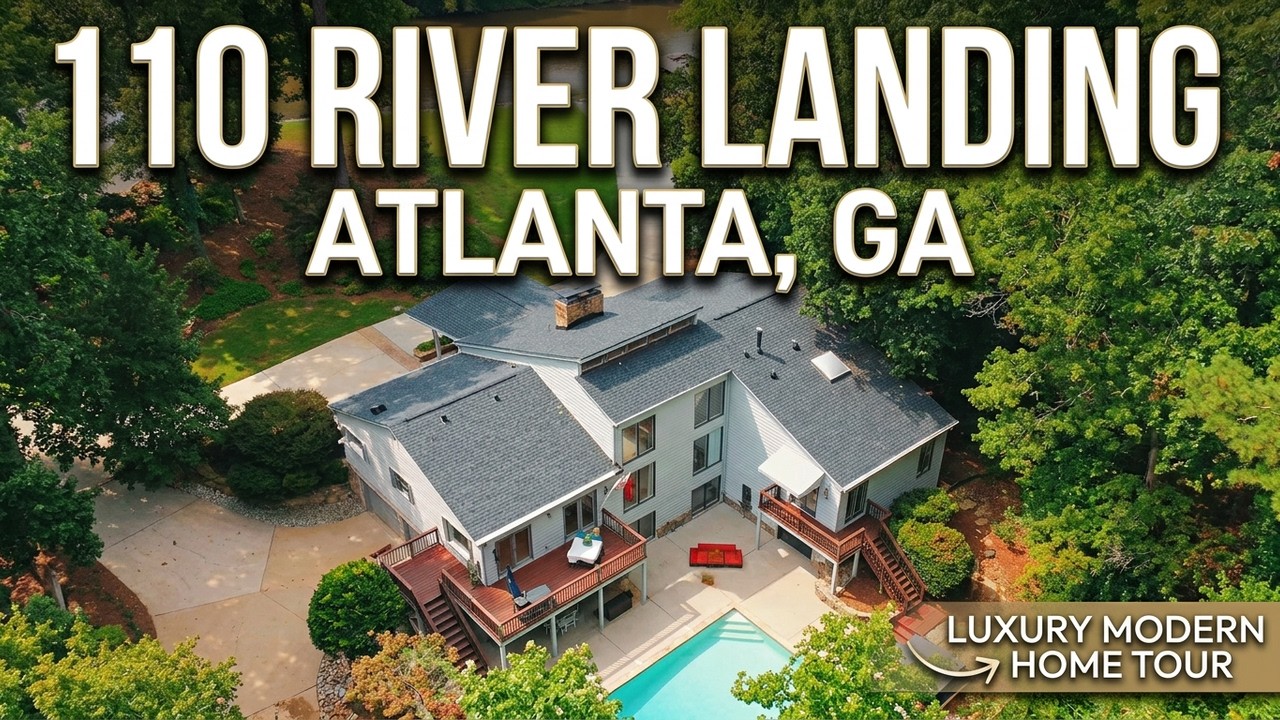 110 River Landing, Atlanta, GA | River Frontage, Pool & Designer Finishes.