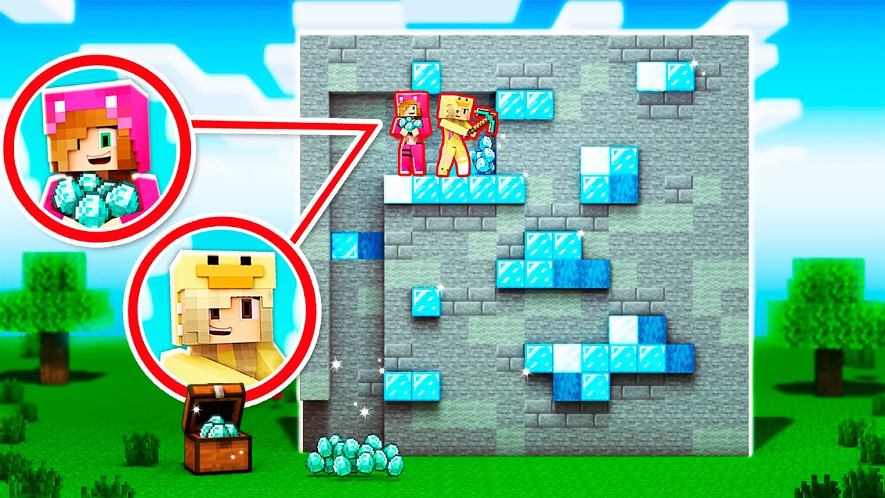 Minecraft pero Todos los BLOQUES SON GIGANTES 😱 MINECRAFT con LYNA