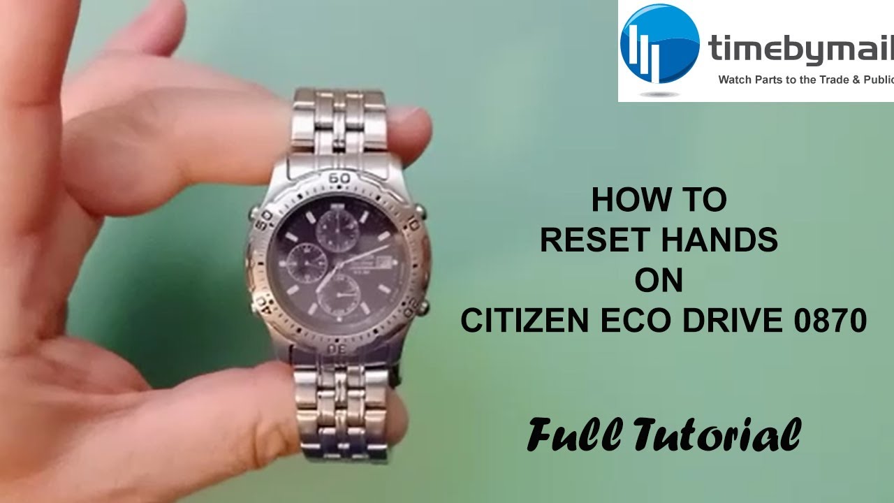 Как установить время и дату на часах Citizen ECO Drive 0870 — пошаговая инструкция