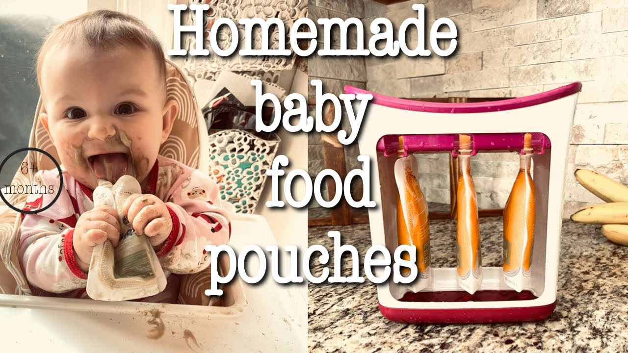 How to make your own baby food// homemade baby food pouches// Jenna Lynn
