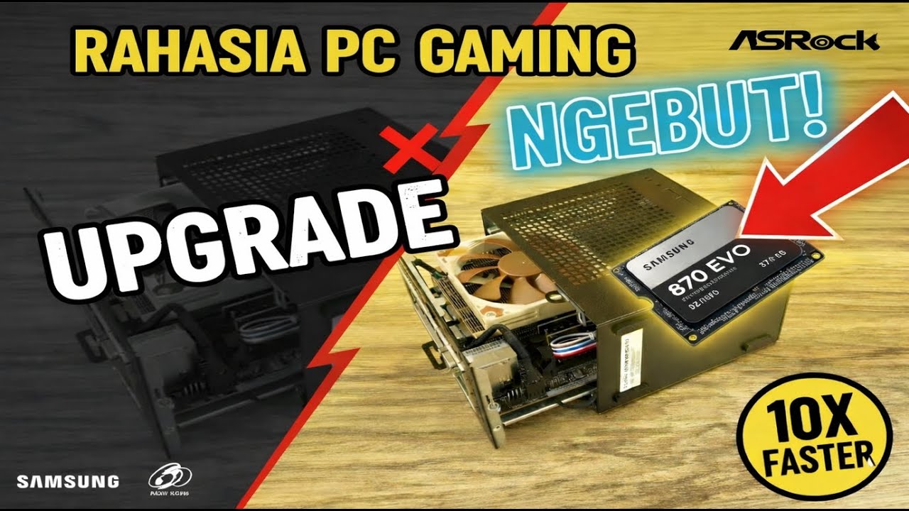 Pasang SSD Samsung EVO 870 di Mini PC ASRock X300