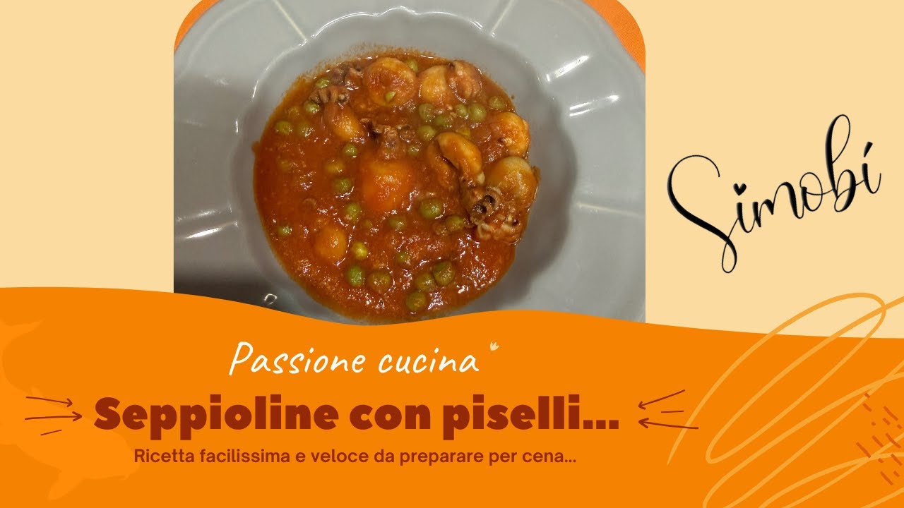Seppioline al sugo con piselli | Ricette veloci e facilissime | In cucina con me...