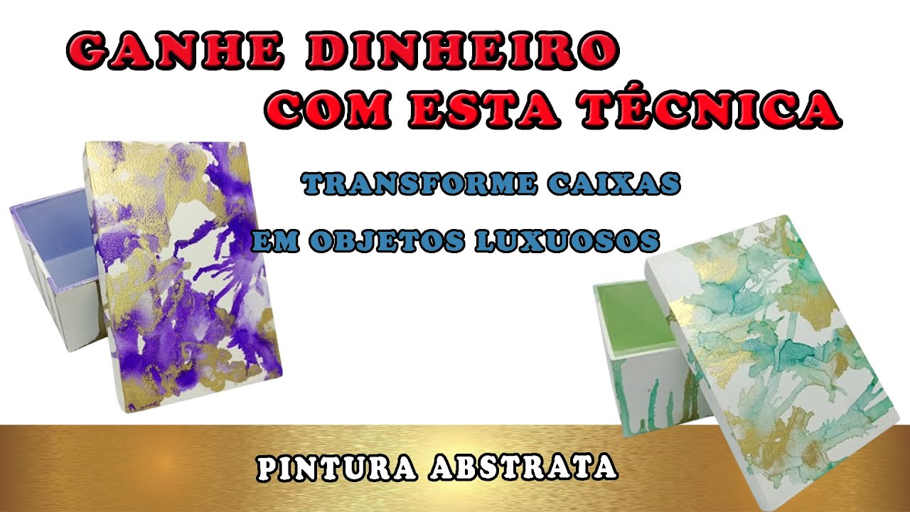 AULA 49 - Técnica Pintura Abstrata - Tinta Alcool #artesanato #tintaalcool #pinturaabstrata