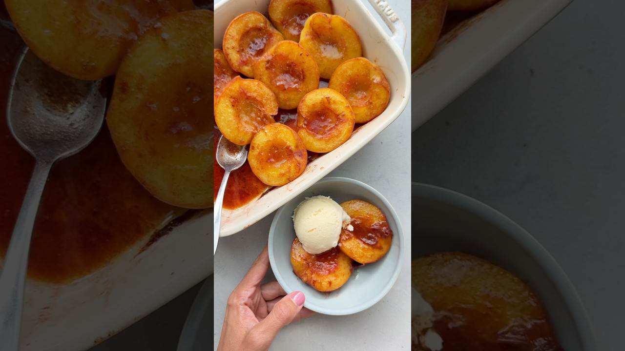 Baked Peaches | FeelGoodFoodie
