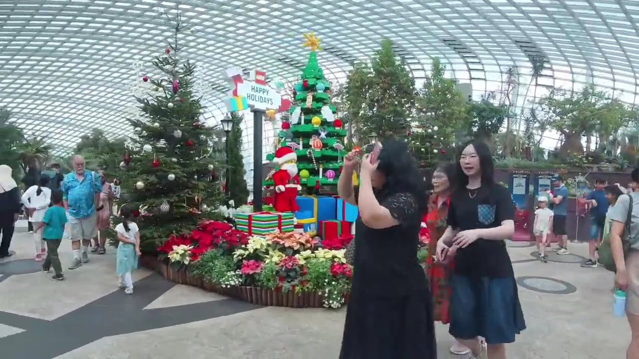 Gardens by the Bay | Christmas Train Show | Flower Dome