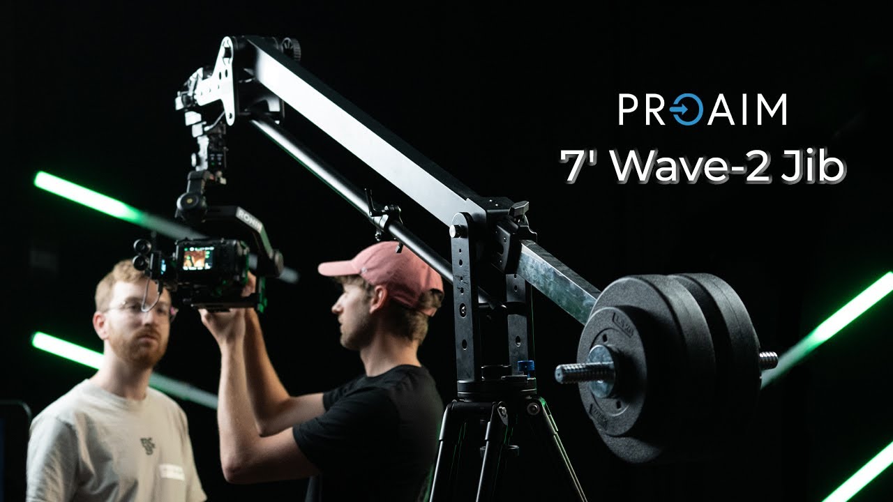 Proaim 7' Wave-2 Camera Jib Crane w Pan Tilt, Dolly & Stand
