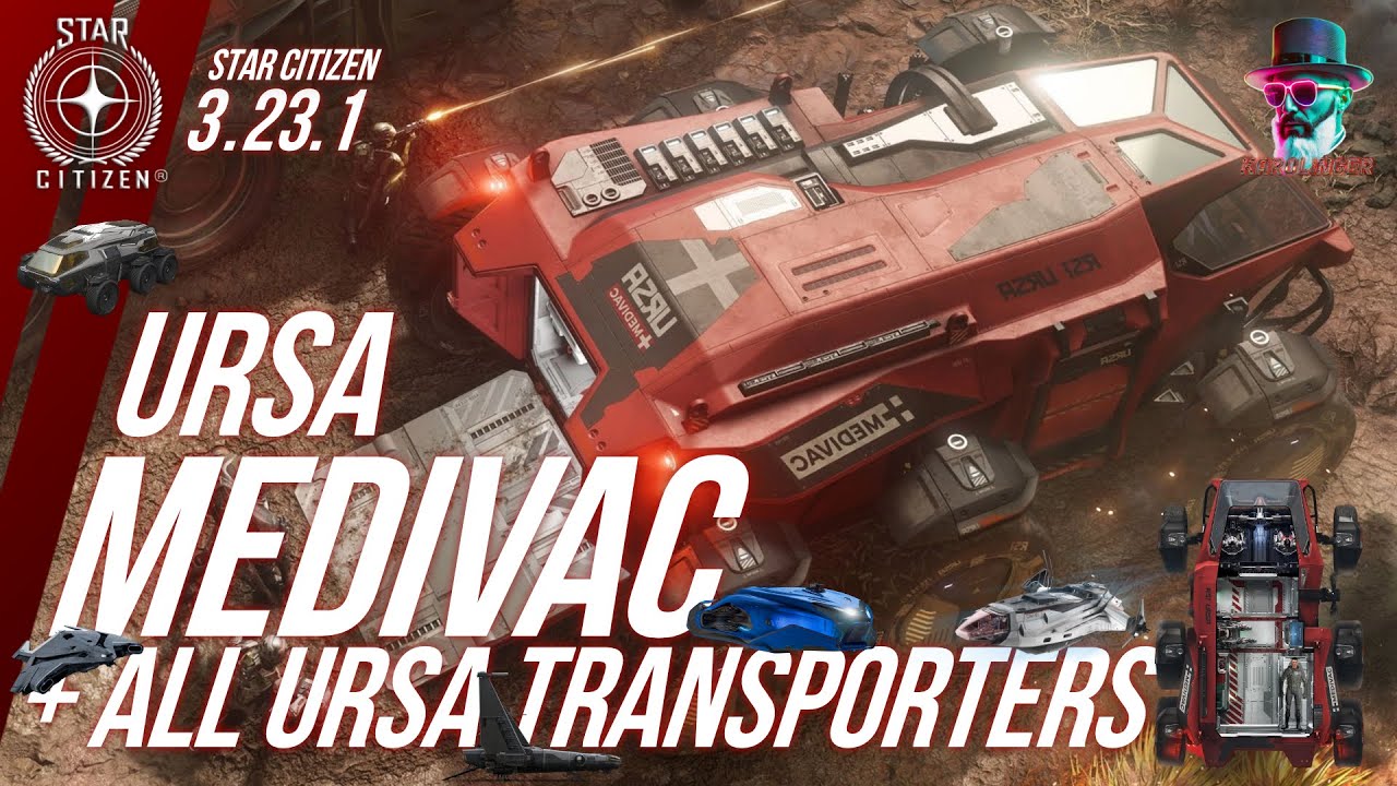 Star Citizen 3.23 Guide: RSI Ursa MEDIVAC Test & Overview of All Compatible Rover Ships