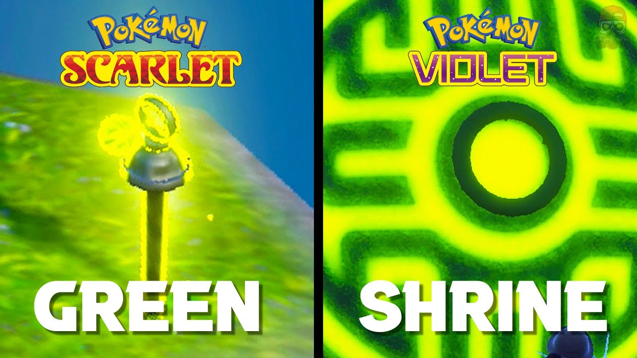 Pokemon Scarlet & Violet - Все зеленые колья и местоположение святилища (Легендарный Тинг-Лу)
