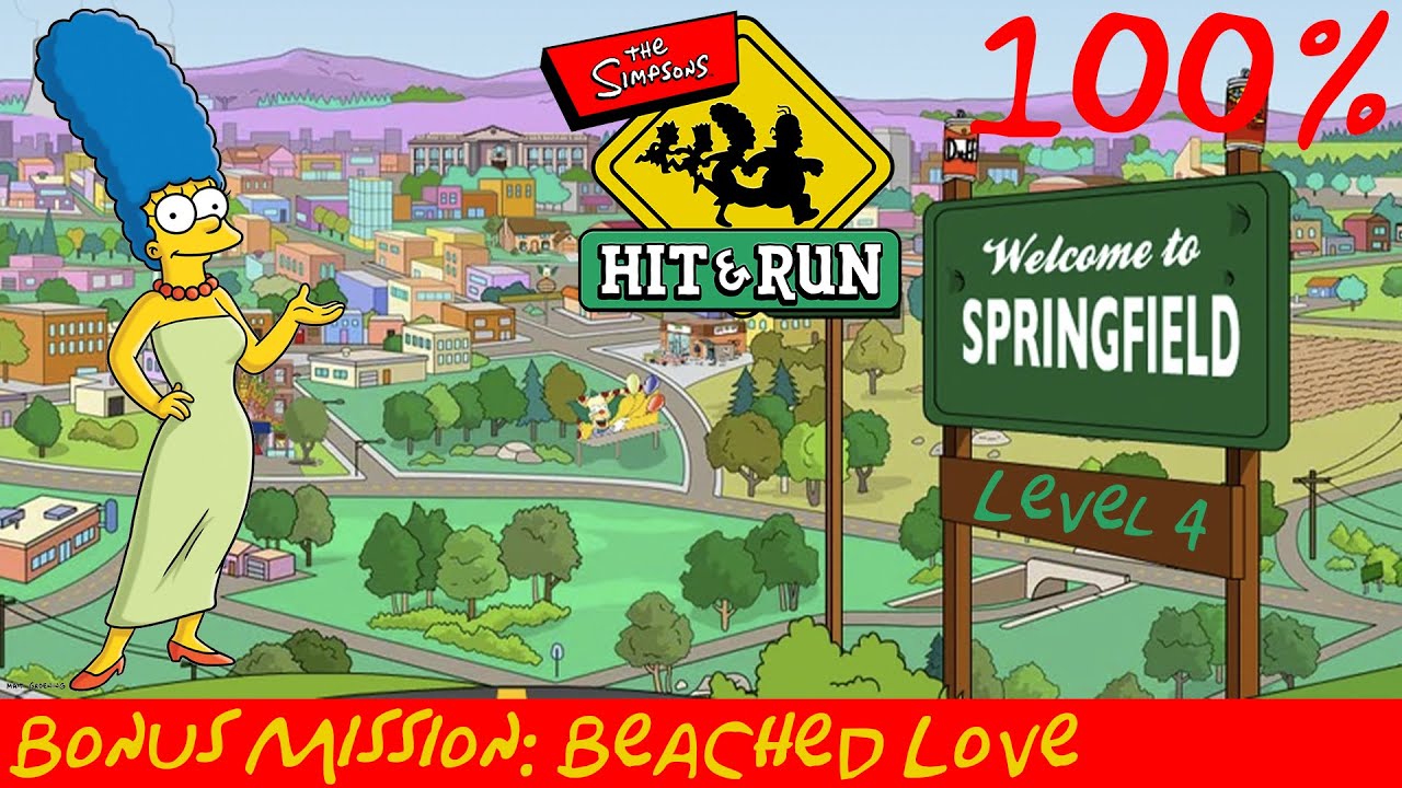 Simpsons hit and run 100%: Level 4 - Bonus mission: Beached Love