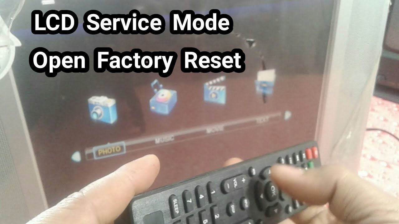 How To Open LCD  TV  Service Mode/Softwere/Factory Reset