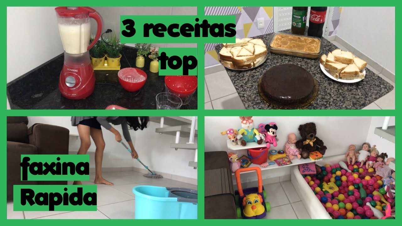 3 RECEITAS fáceis para receber VISITAS + FAXINA RÁPIDA | Família jeito loko de ser