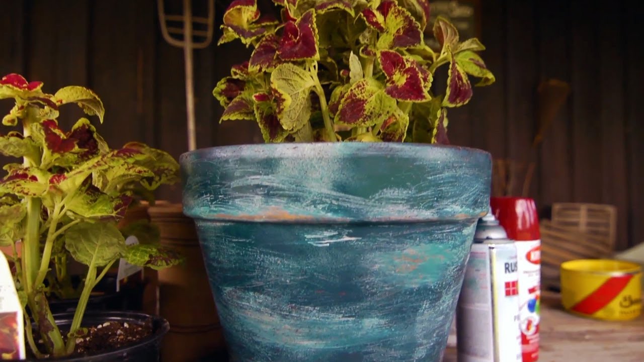 How to Make Vintage-Style Planter Pots | At Home With P. Allen Smith