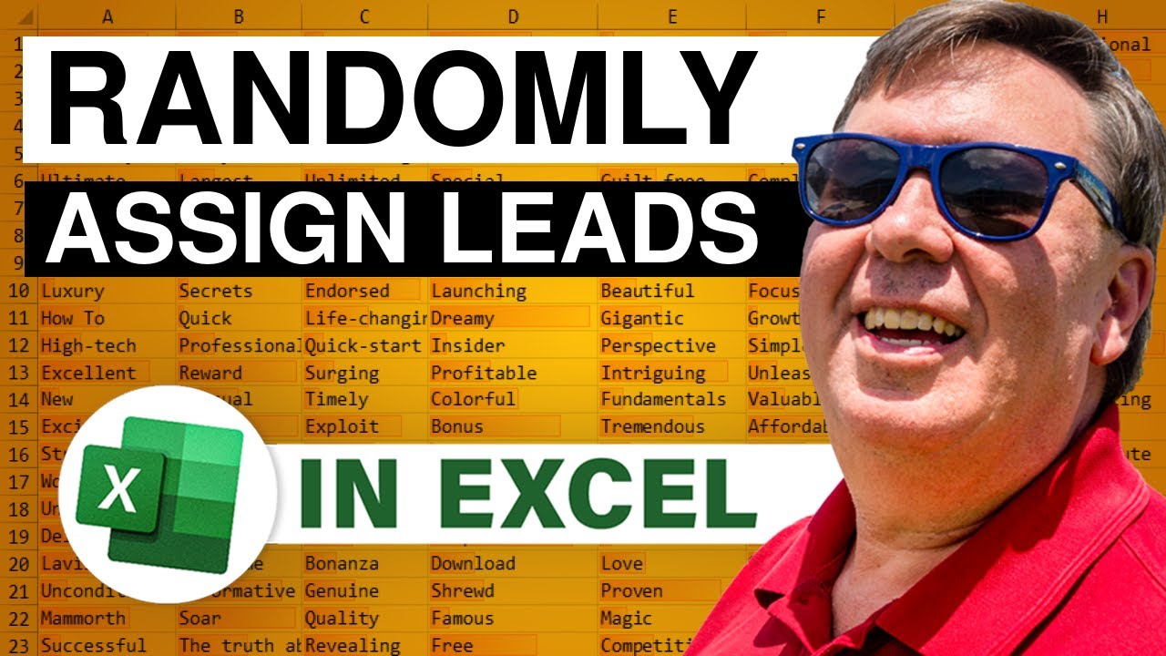 Excel - Randomly Assign Leads - Episode 1762