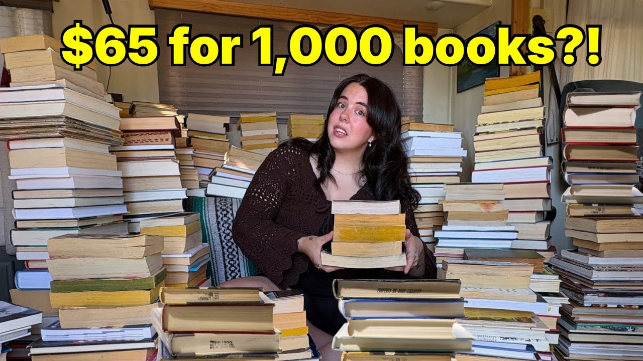 Грандиозная распаковка книг | таинственный поддон с более чем 1000 книг за 65 долларов