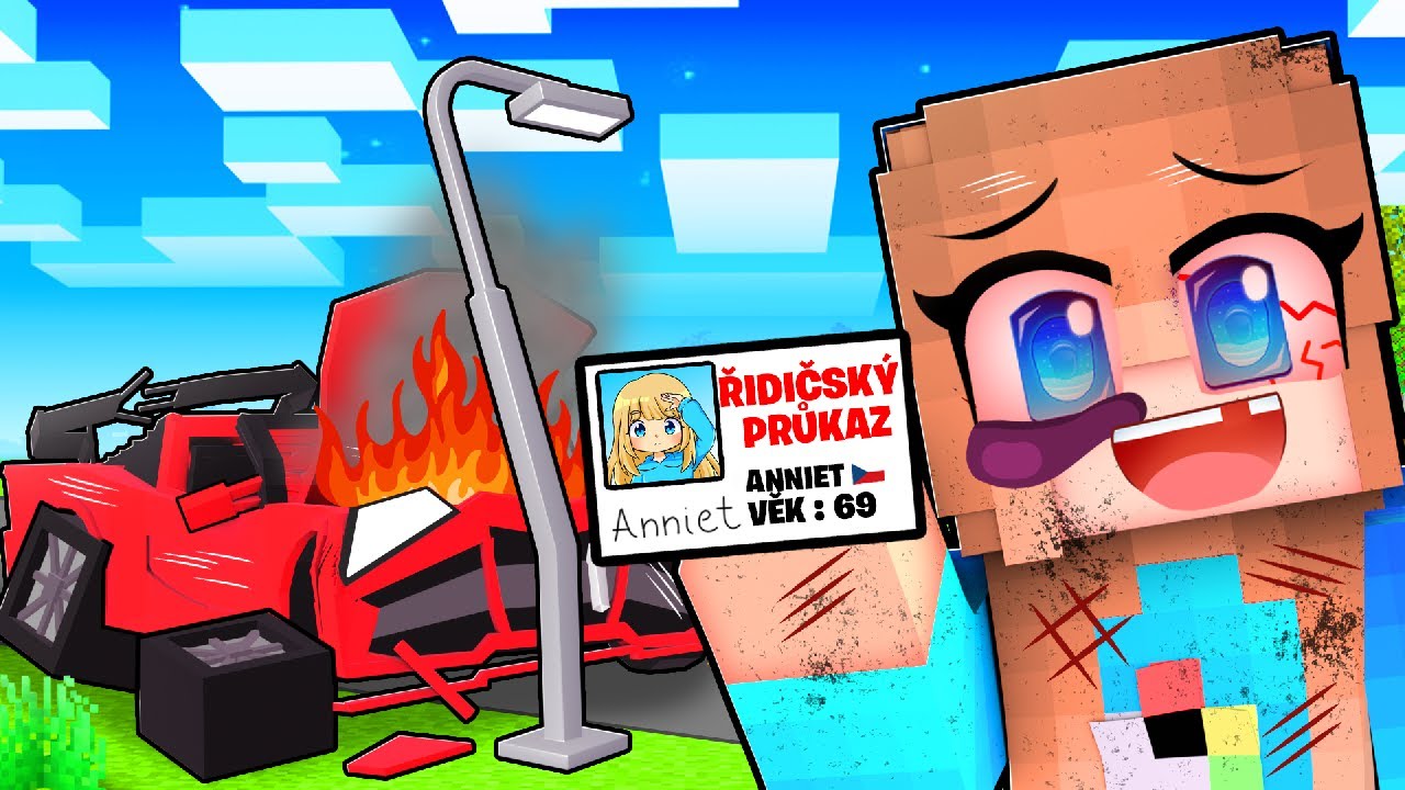 Anča si DĚLÁ ŘIDIČÁK v Minecraftu! @DaloCZ @kocourekkk