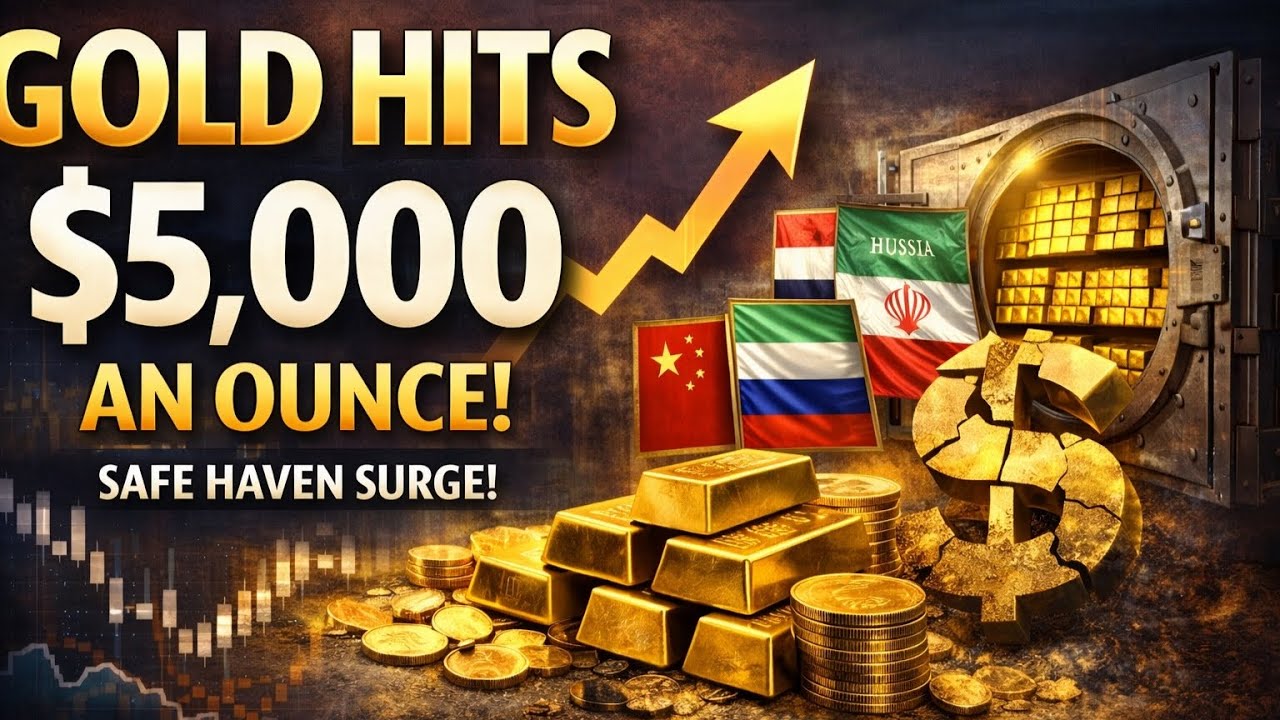 Gold Hits $5,000! What This Means for Markets, Dollar & Investors | Safe Haven Rally Explained