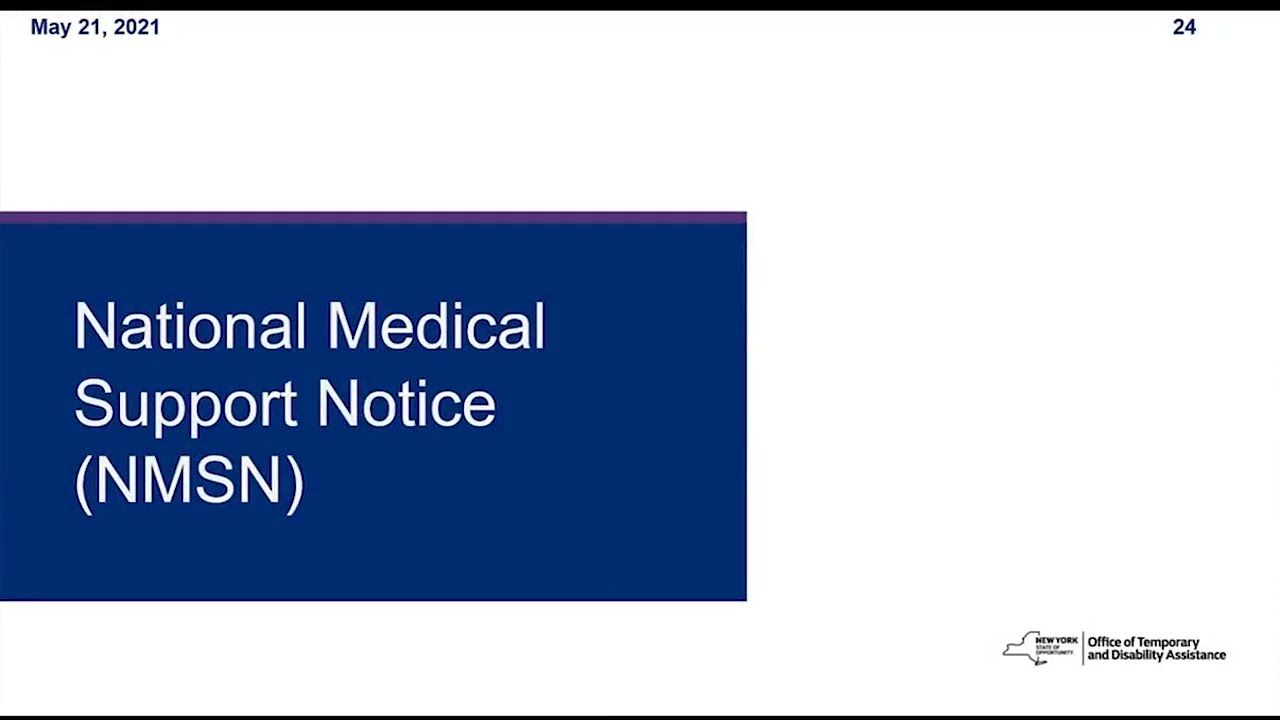 Employer Conference: National Medical Support Notice Presentation
