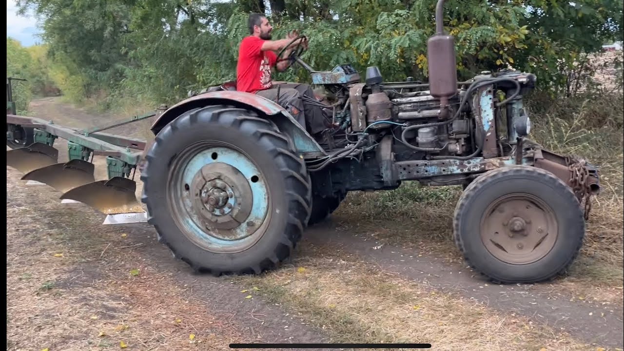 Ретро Трактор Мтз 50❗️оранка❗️тяжко але не здається 😏