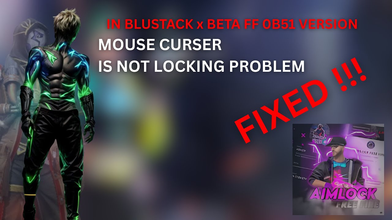 MOUSE CURSER IS NOT LOCKING PROBLEM FIXED !! IN BLUESTACKSx BETA FFOB51 VERSION|#ffnewupdate #viral