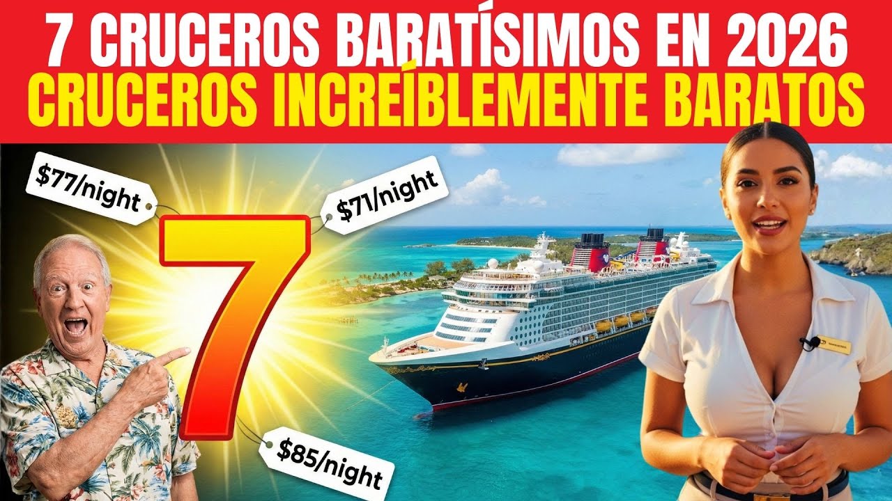 7 Cruceros Increíblemente Baratos en 2026 (Ofertas Que No Puedes Perder)