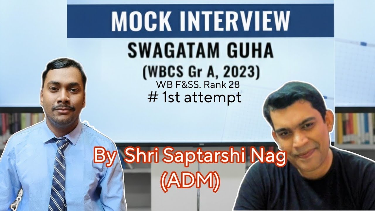 WBCS Gr-A MOCK INTERVIEW @theadhyayanacademy @WBCSHELPLINETOPPERTALKS 