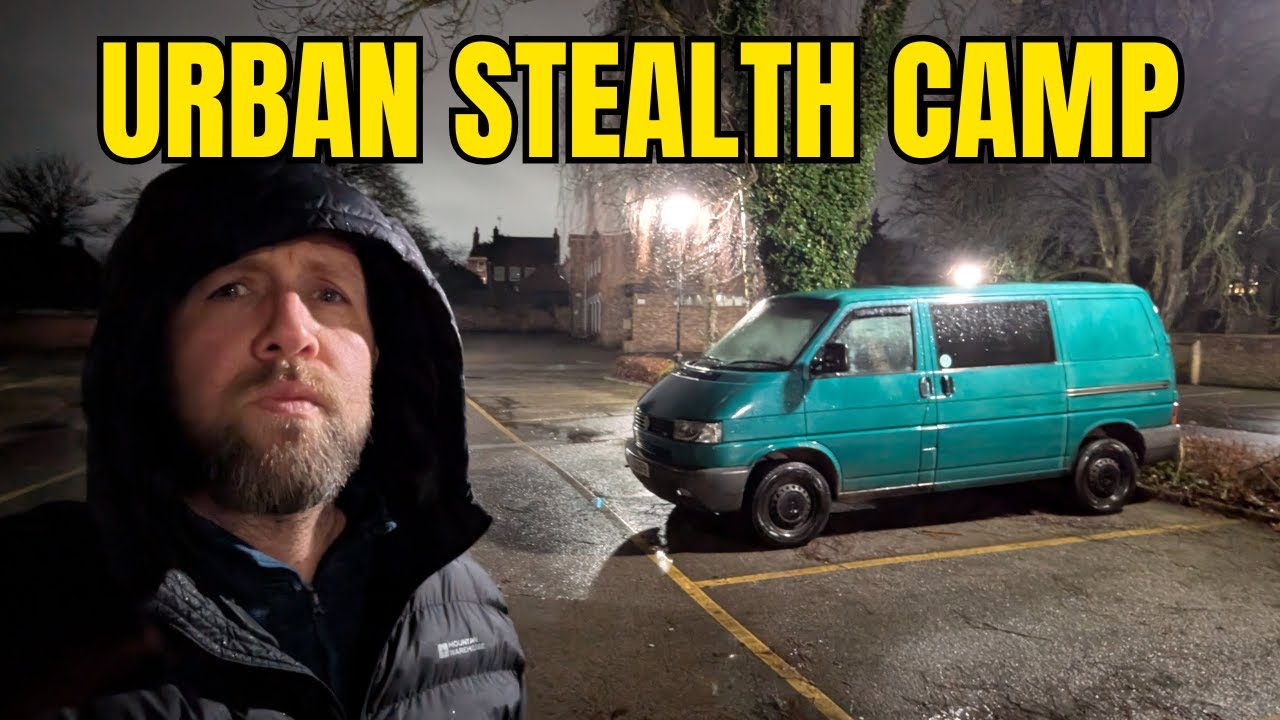 Friday Night Urban Stealth Camping in a Busy Town Centre