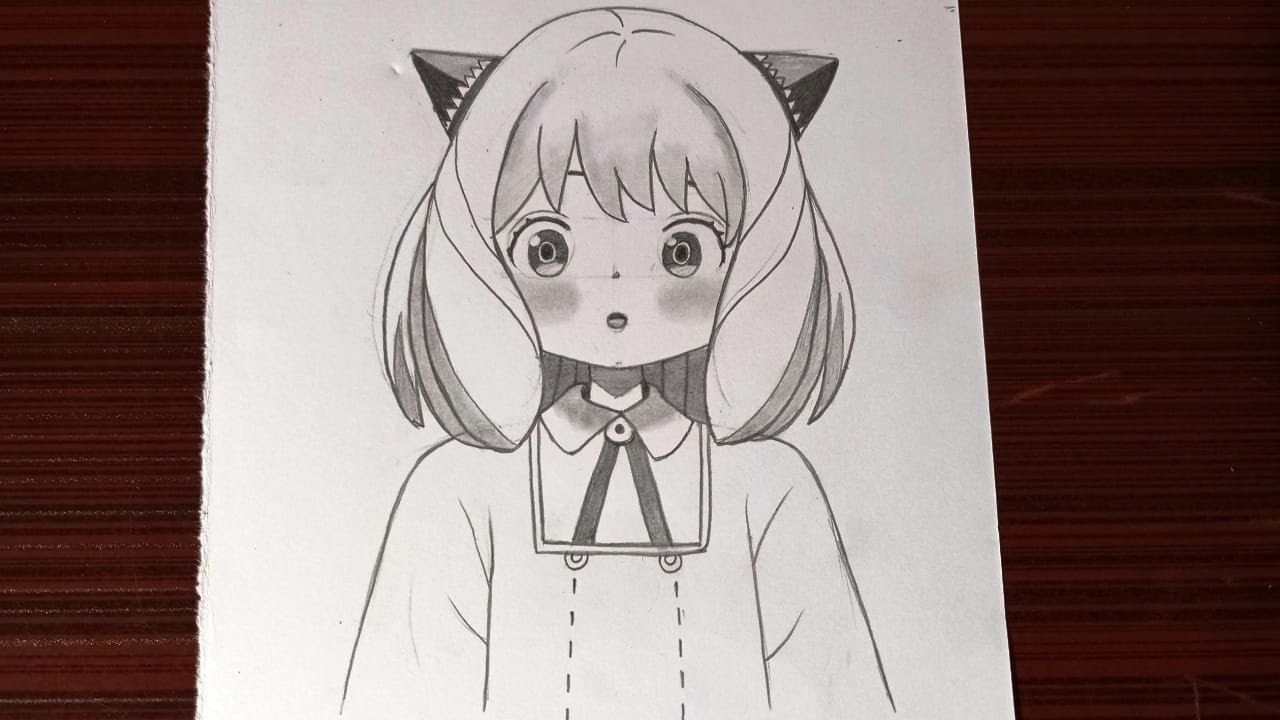 How to draw Anya Forger | Cute Anime drawing | Step by step tutorial