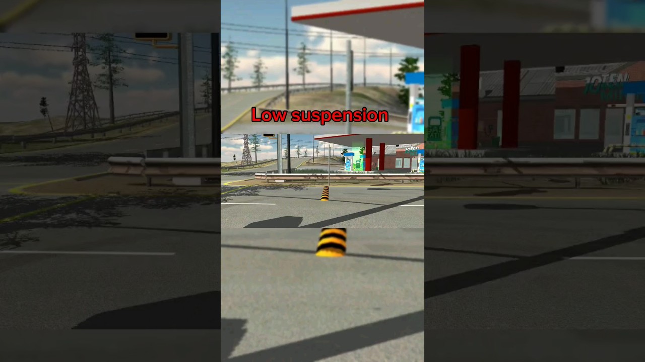 Low suspension vs midium suspension vs high suspension -car parking multiplayer