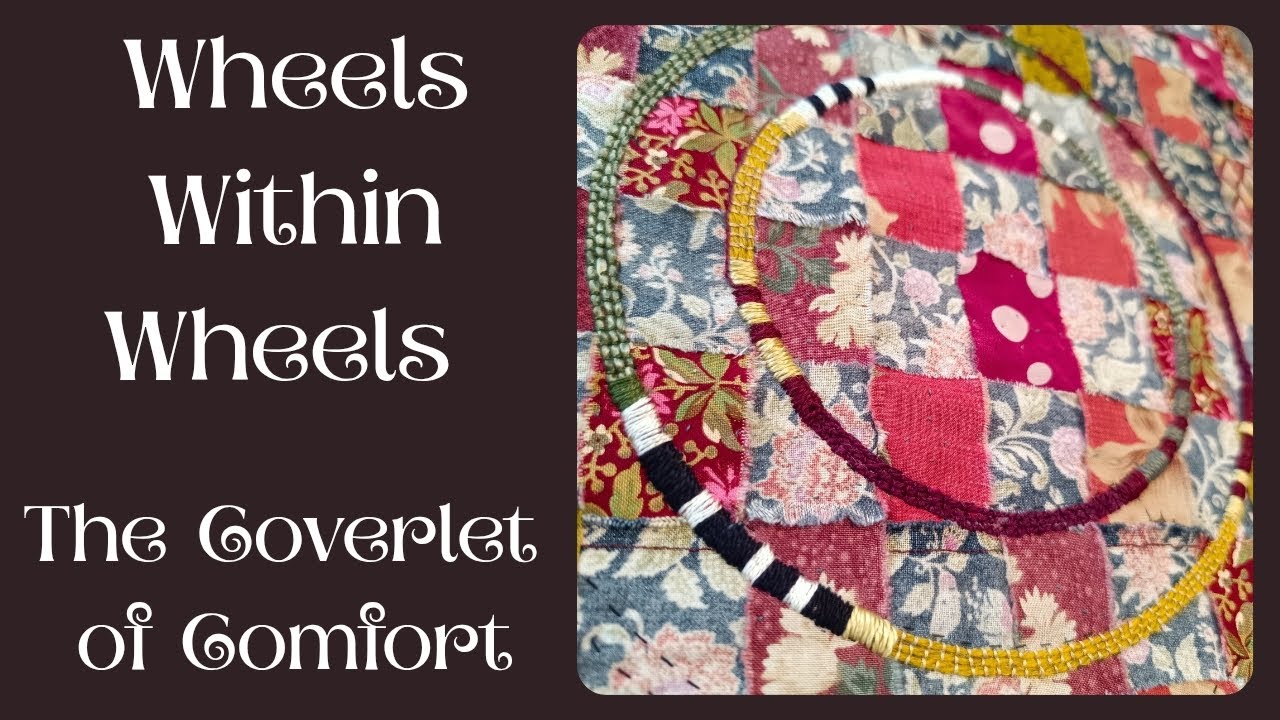 #spiritcloth inspired satin stitch and couching 