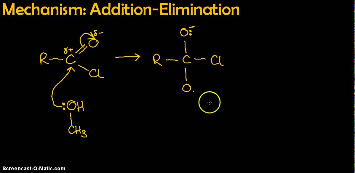 CHEM4   Addition Elimination 2   Methanol