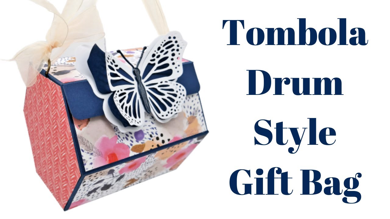 Beautiful Tombola Drum Style Gift Bag