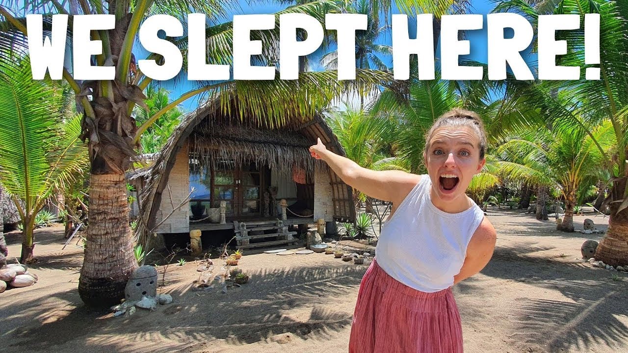 🇮🇩 Our Beach Hut in FLORES INDONESIA (Coconut garden beach resort)
