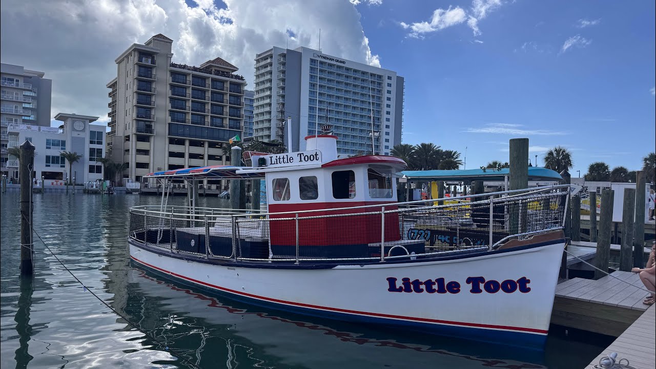 Little Toot Dolphin Adventures in Clearwater Beach - Watch to the end to see us racing the dolphins 