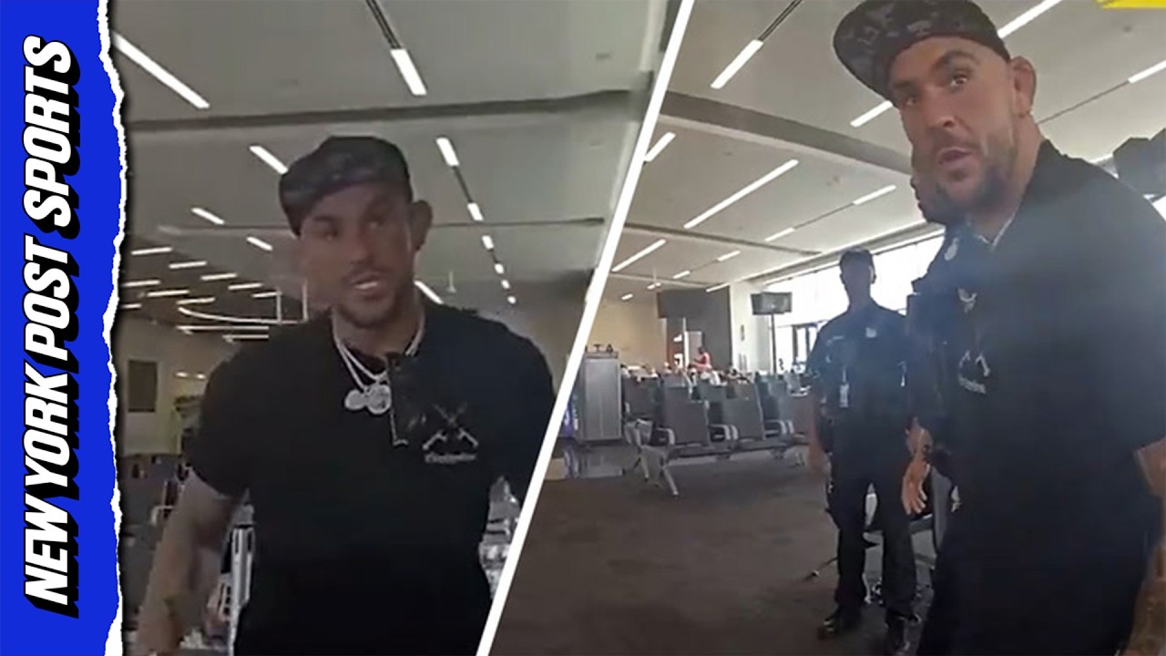Ex-UFC champ Dustin Poirier's explosive airport meltdown