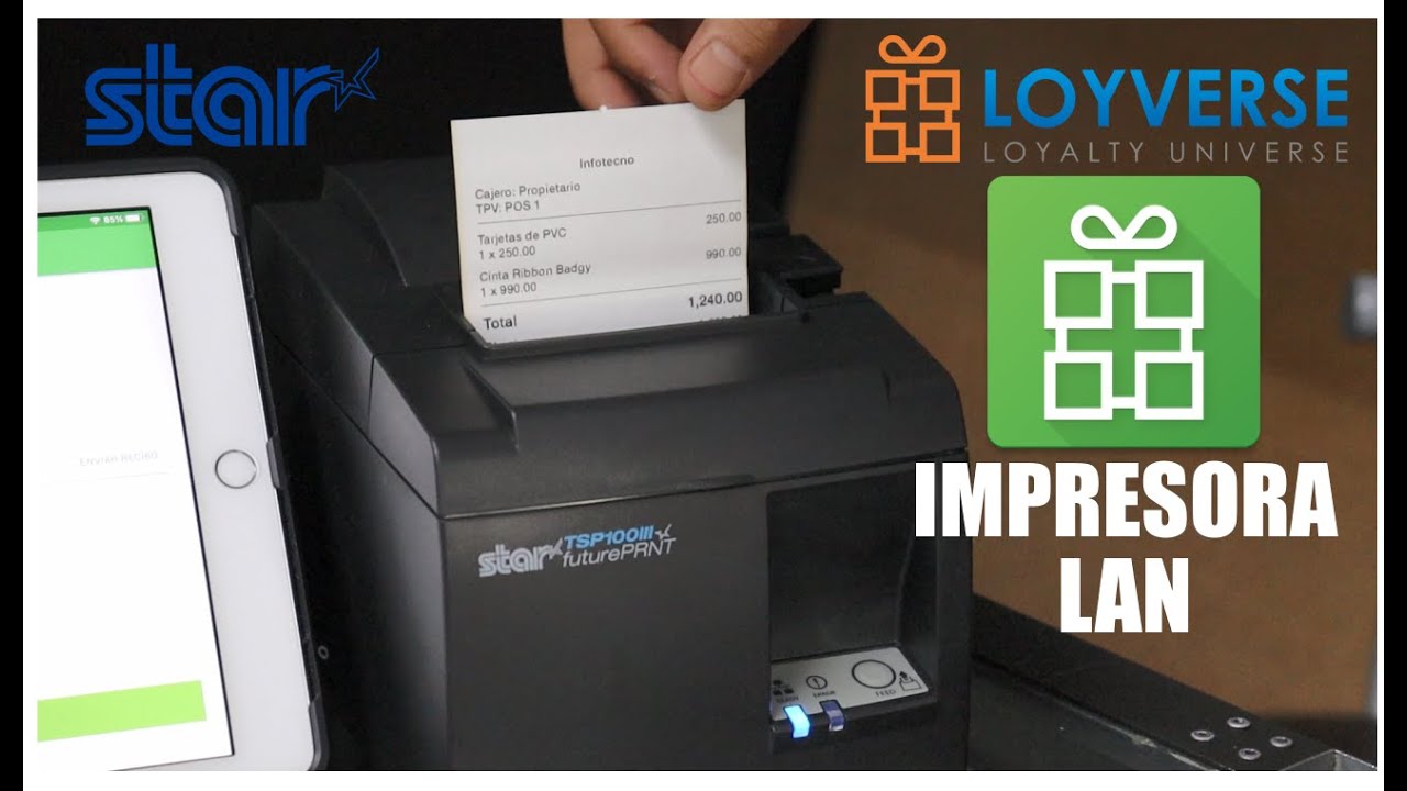 Configurar Loyverse con Impresora de Tickets Star TSP100 LAN Punto de Venta Termica 39464910