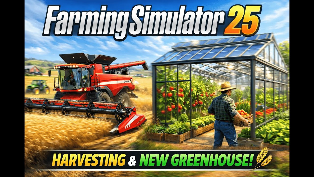 #5 Farming Simulator 25 – Harvest Season & My First Greenhouse! #fs25