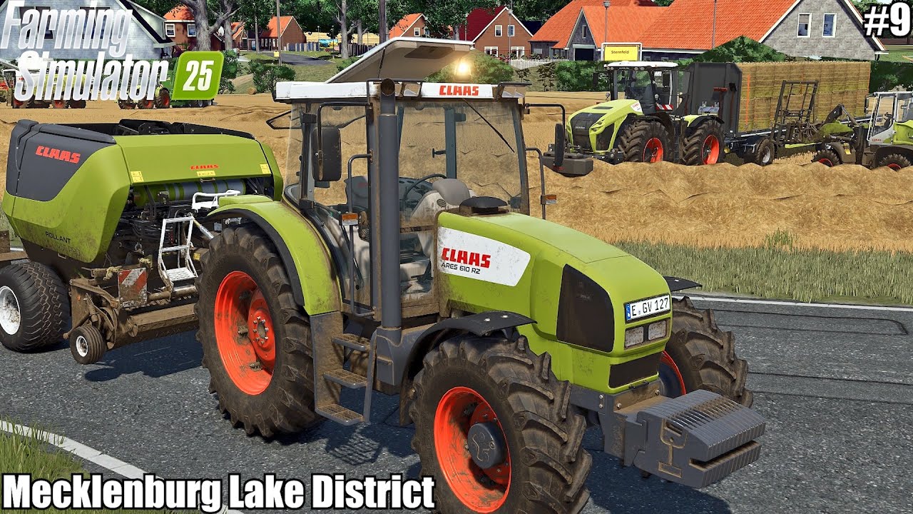 BALING AND LOADING STRAW BALES WITH CLAAS | MECKLENBURG LAKE DISTRICT | 9