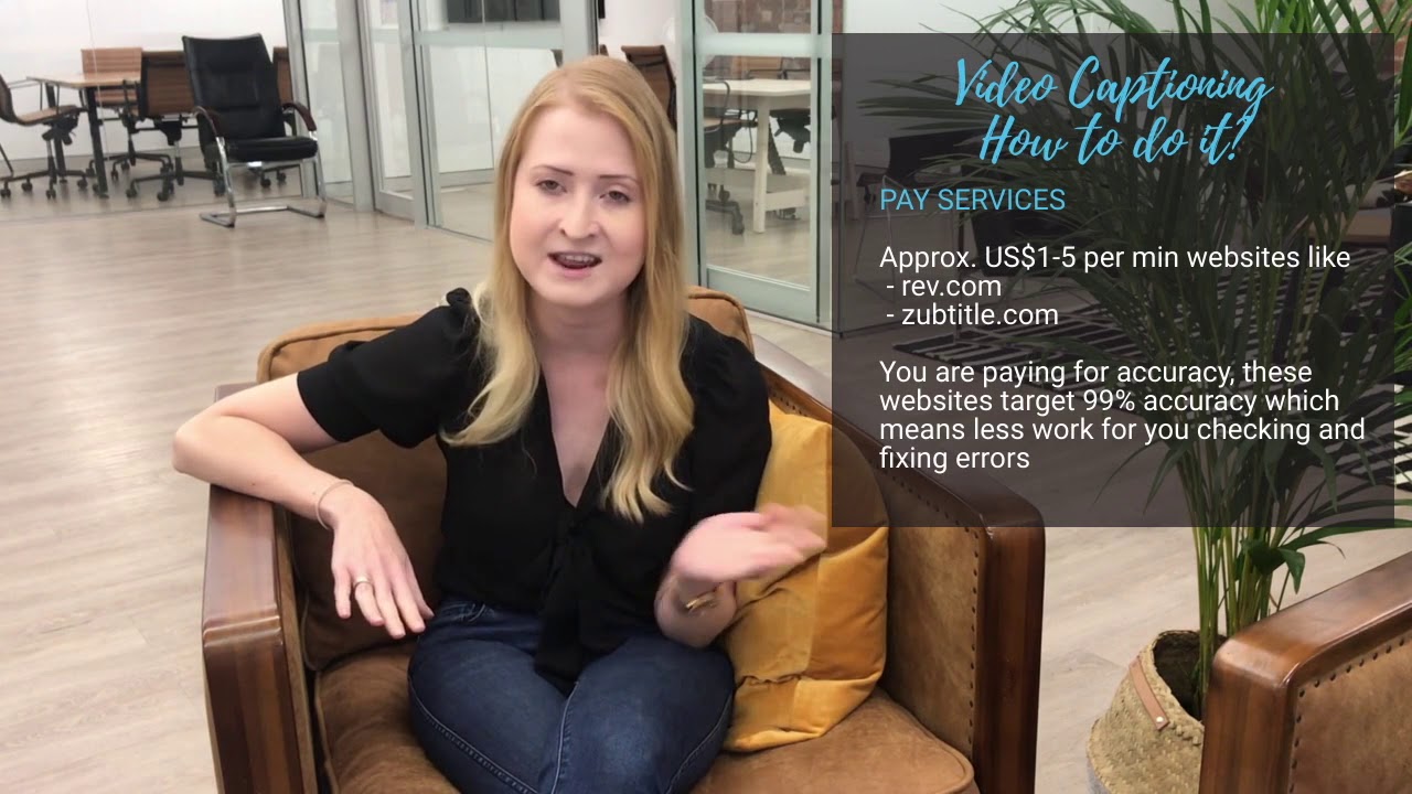 Video Captioning 2019 - Free options, paid options & free facebook captioning walkthrough