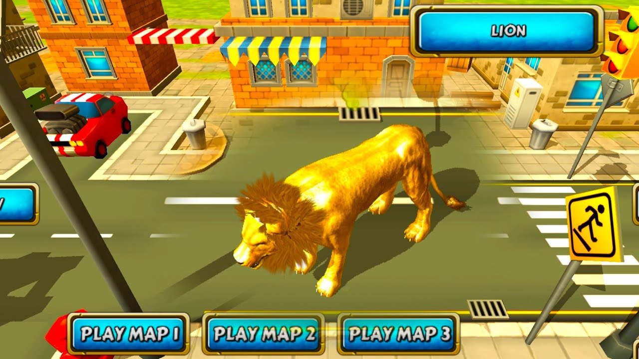 Wild Lion vs Jungle City Crashing | LION Vs Tank Crash Gameplay | Hannu Games