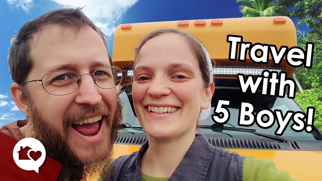 Happy Parents on the ROAD with 5 BOYS!
