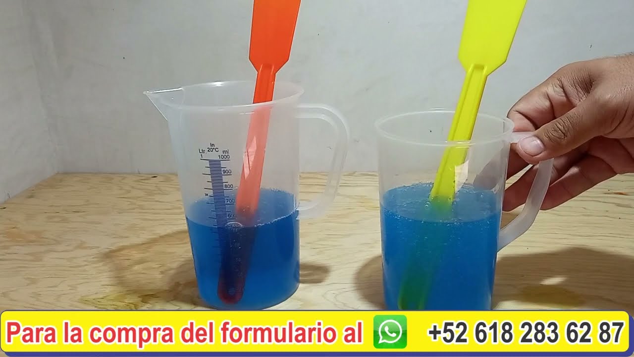 ¡COMO COMPONER UN DETERGENTE TURBIO!