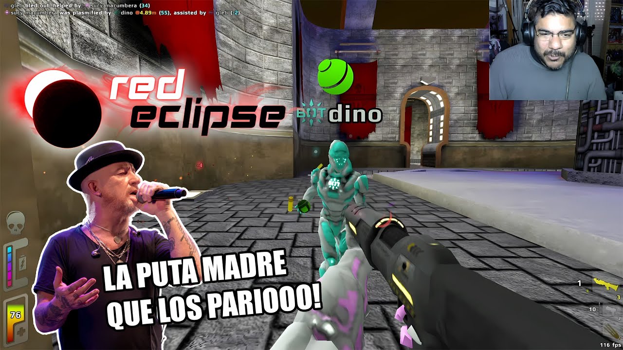 ¡La puta madre que los parió! 😂La vieja escuela nunca muere: Probando Red Eclipse todos contra todos